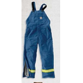 Carhartt  Flame-Resistant Striped Duck Bib Overalls w/ Quilt-Lining